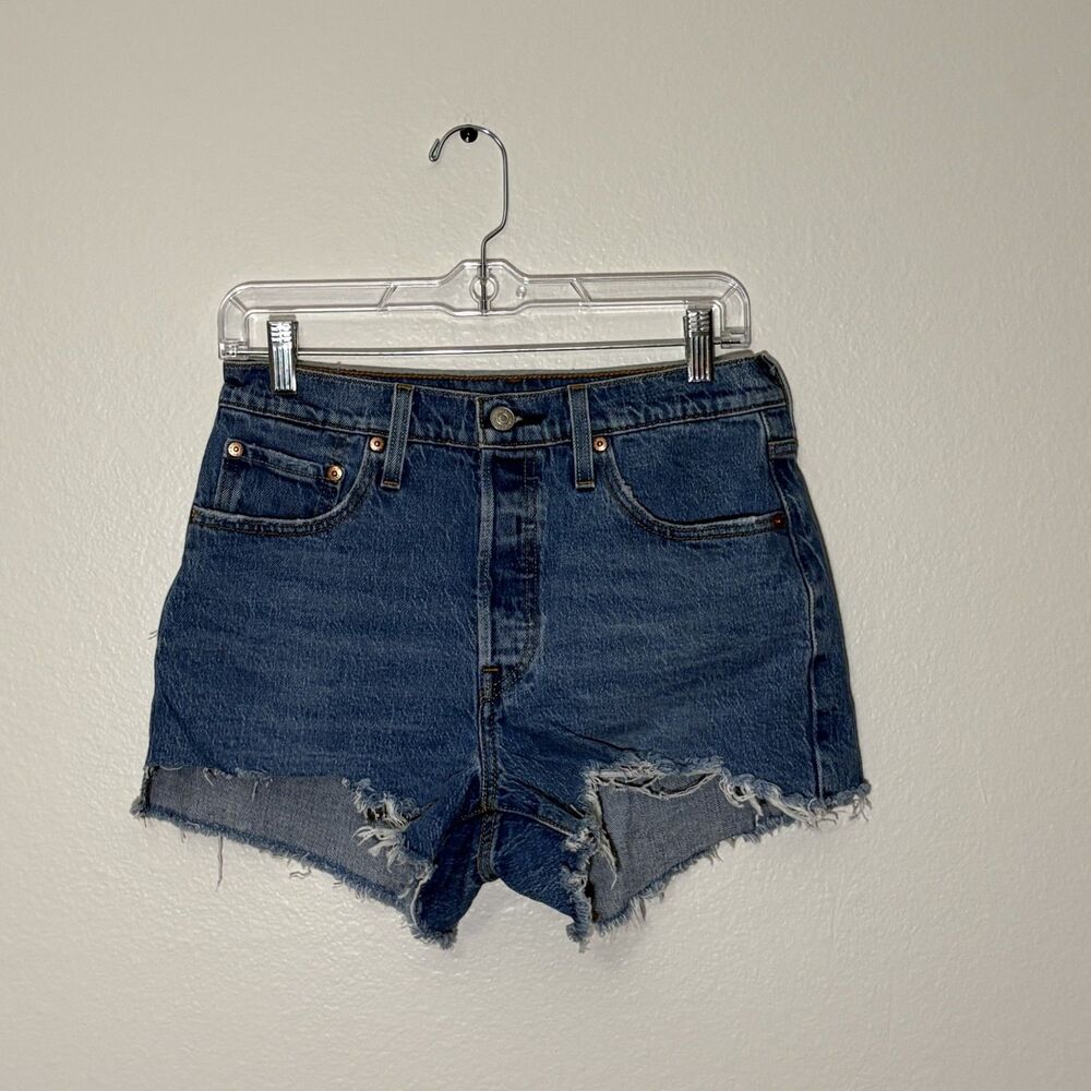 Levi's 501 High Rise Shorts 3" Inseam Button Fly Size 28